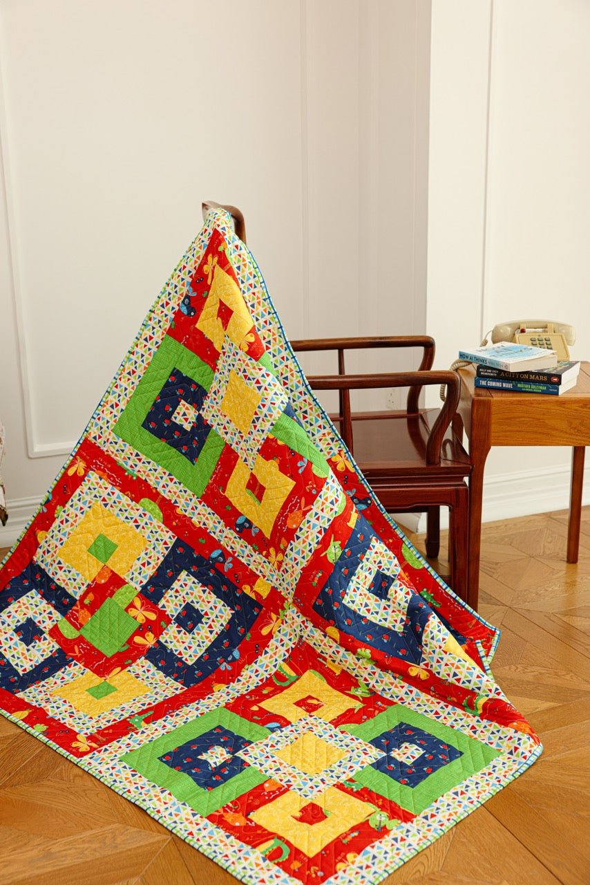 Crib Size - Funky Squares Quilt
