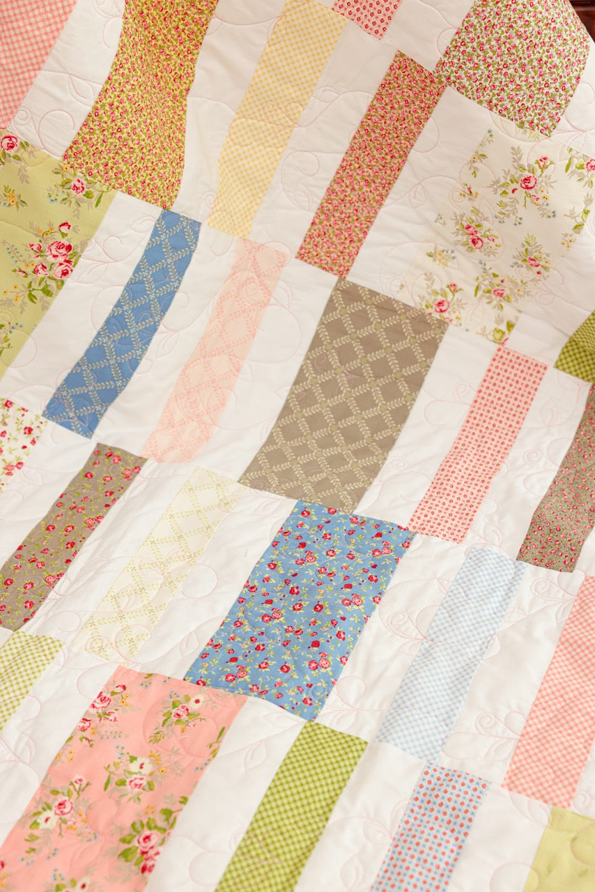 Lap Size - Lines Pattern Quilt