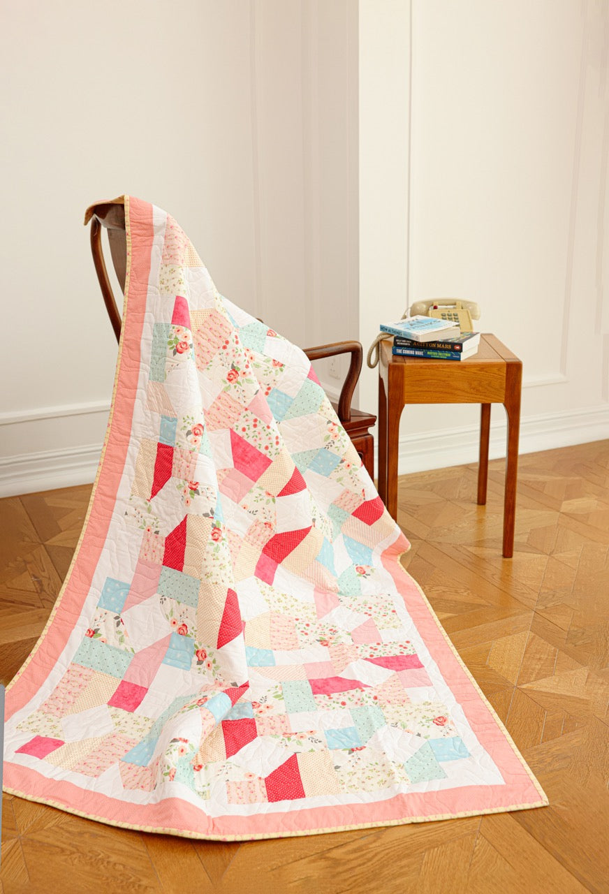Lap Size - Pinks & Blues Quilt