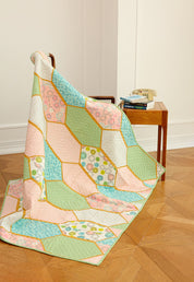 Lap Size - Green Honeycomb Quilt