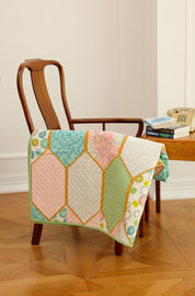 Lap Size - Green Honeycomb Quilt