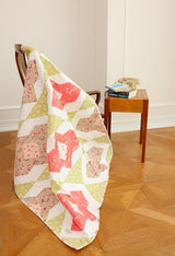 Crib Size - Flower in Whites Quilt