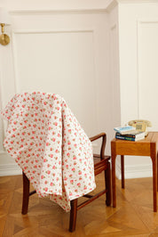 Crib Size - Flower in Whites Quilt