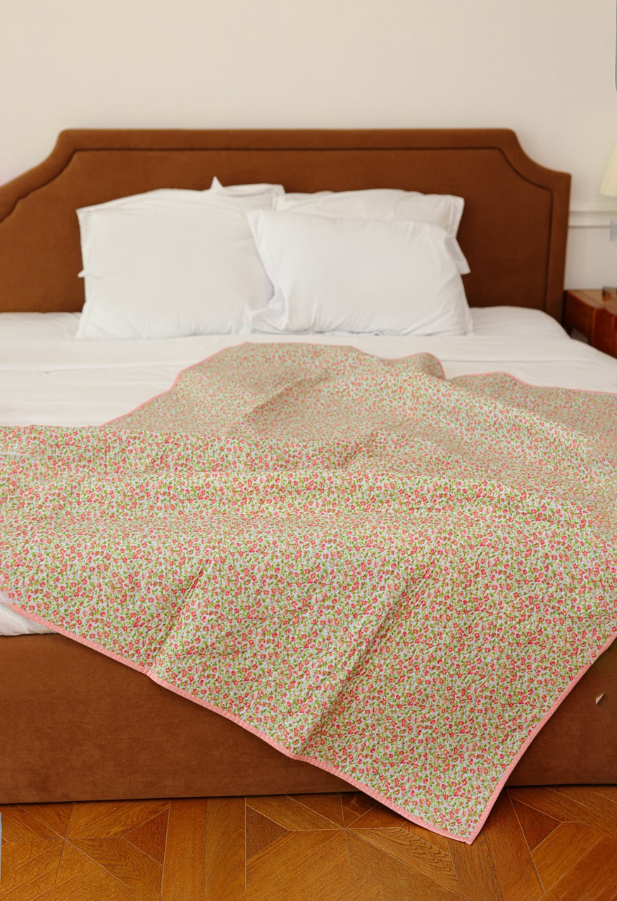 Lap Size - Pink Hexagons Quilt