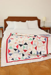 Lap Size - Triangle Polka Dots Quilt