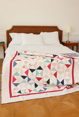 Lap Size - Triangle Polka Dots Quilt
