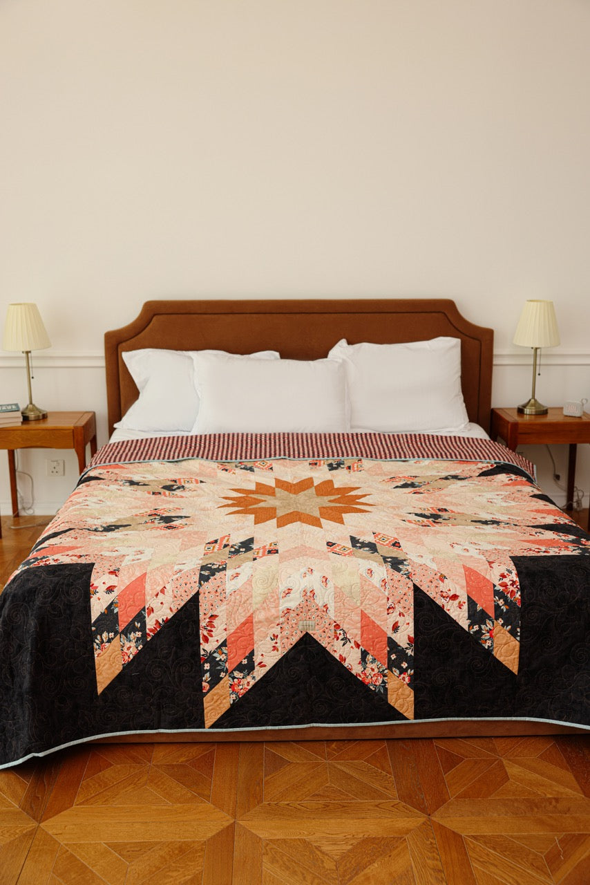 Queen Size - Sunrise Star Quilt