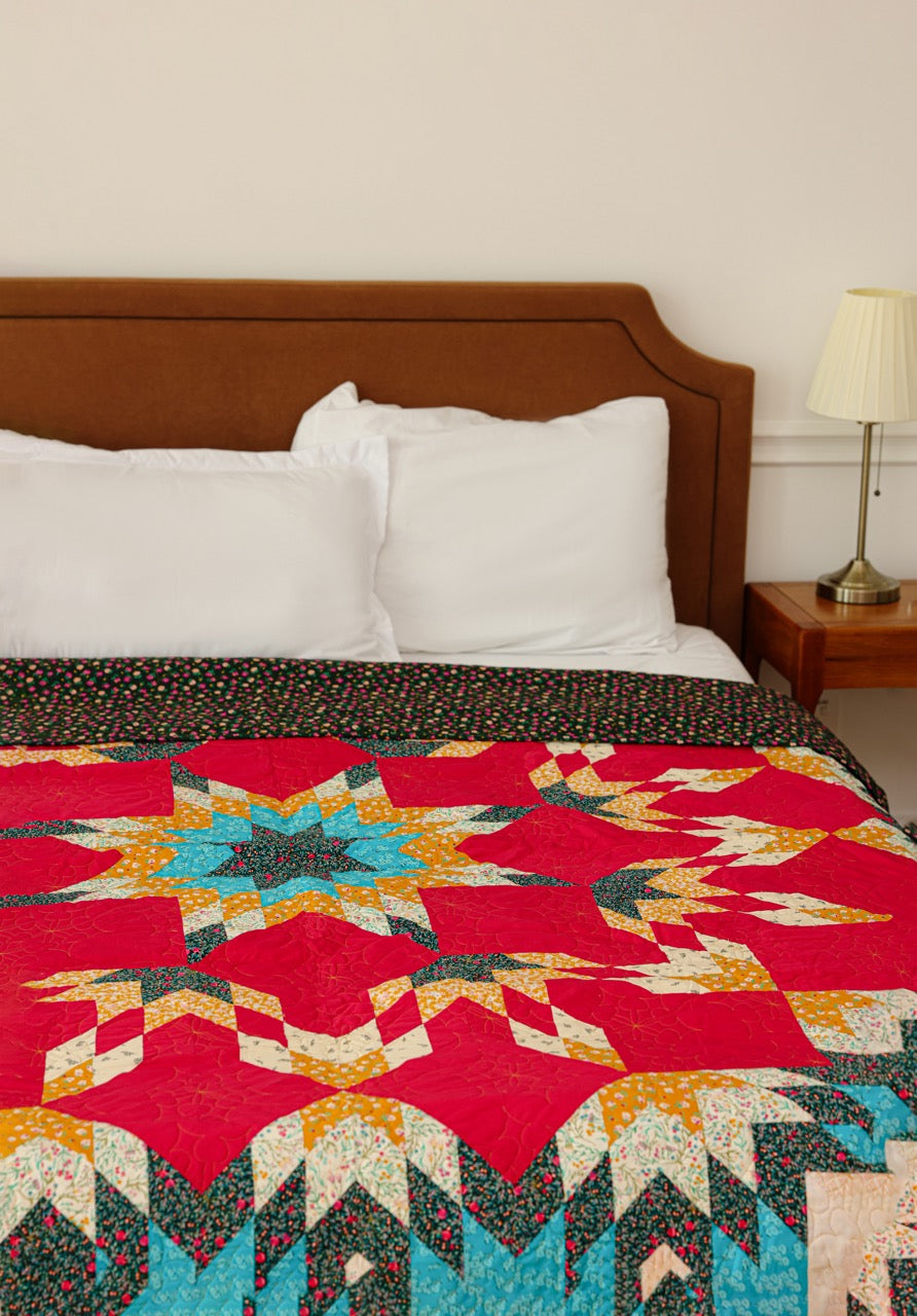 Queen Size - Sunburst Symphony Quilt