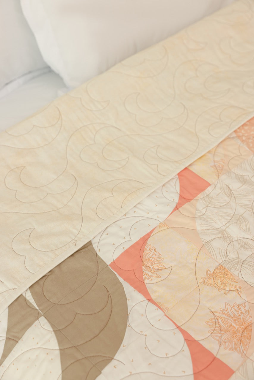 Twin Size - Swirly Nudes Quilt