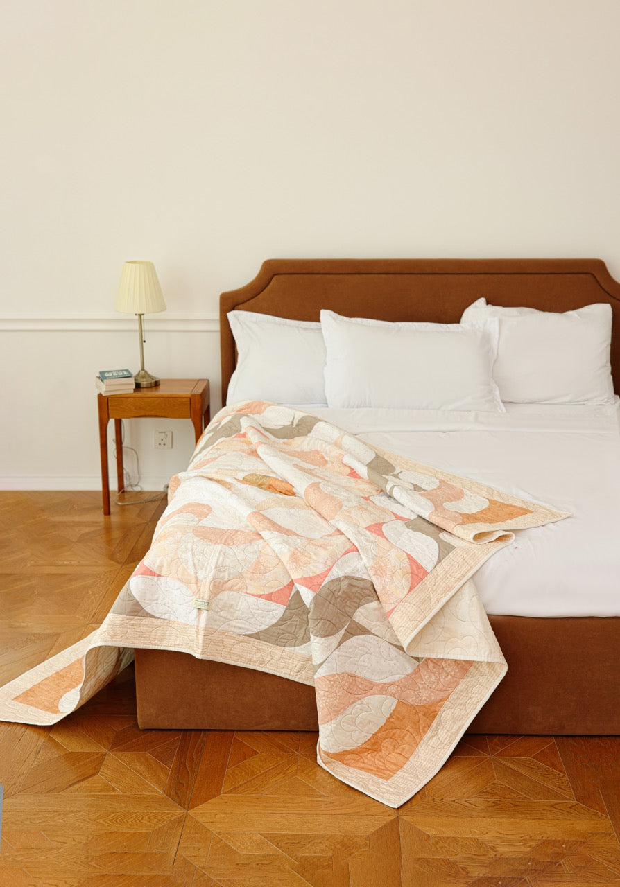 Twin Size - Swirly Nudes Quilt