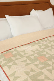 Twin Size - Star Grid Quilt
