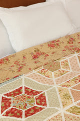 Queen Size - Hexagon Garden Quilt
