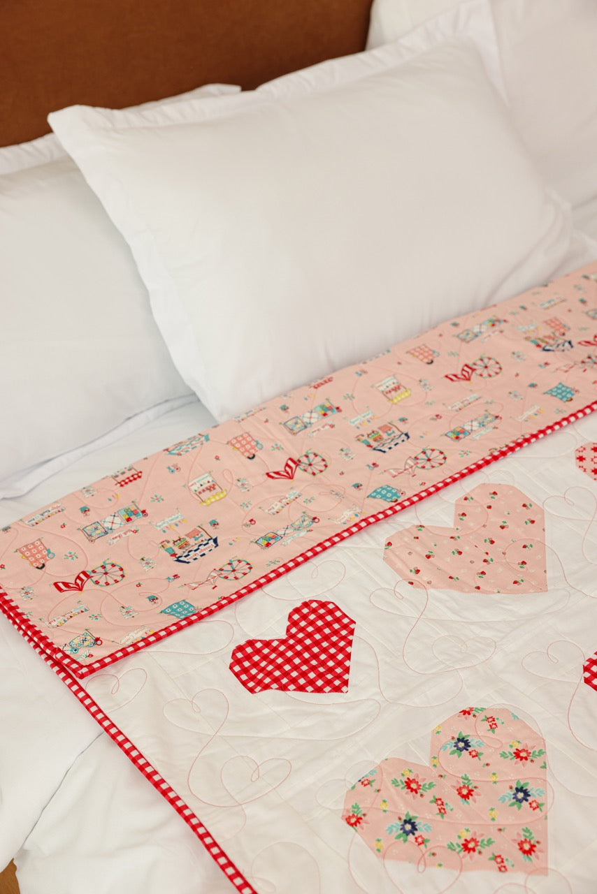 Lap Size - Heart Carnival Quilt