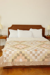 Queen Size Quilted Blanket - Sandy Desert