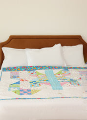 Lap Size - Blue Butterflies Quilt