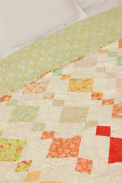 Lap Size - Green Triangles Quilt