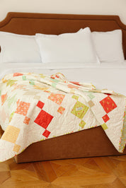 Lap Size - Green Triangles Quilt