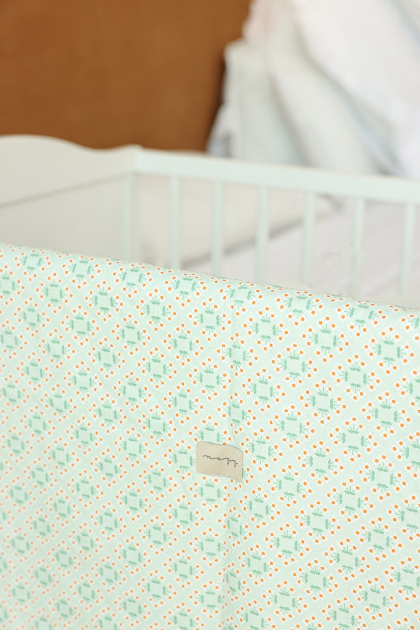 Mint Meadow Baby Set - Blanket, Doshak, Baby Jalabiya & Swaddle
