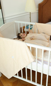 Peachy Baby Set - Blanket, Doshak, Baby Jalabiya, & Swaddle
