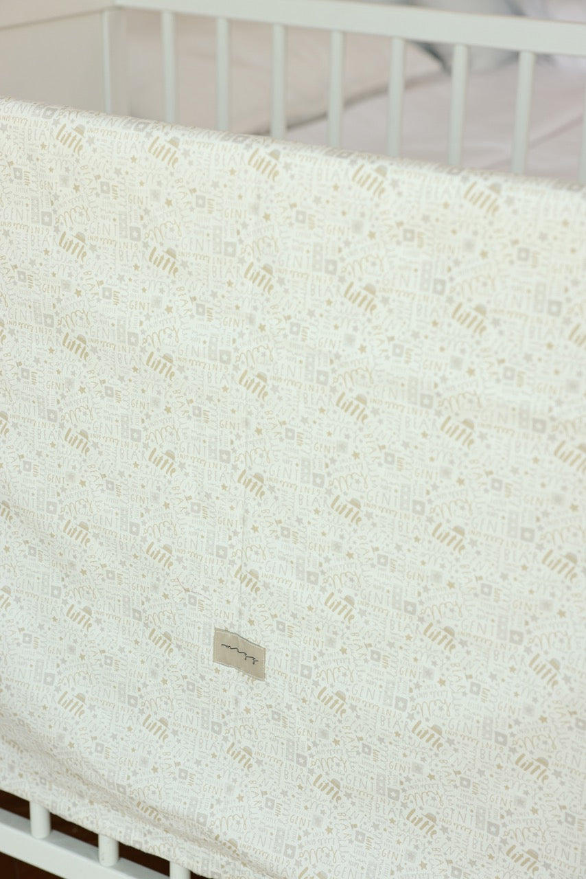 Beige Bears Baby Set - Blanket & Doshak
