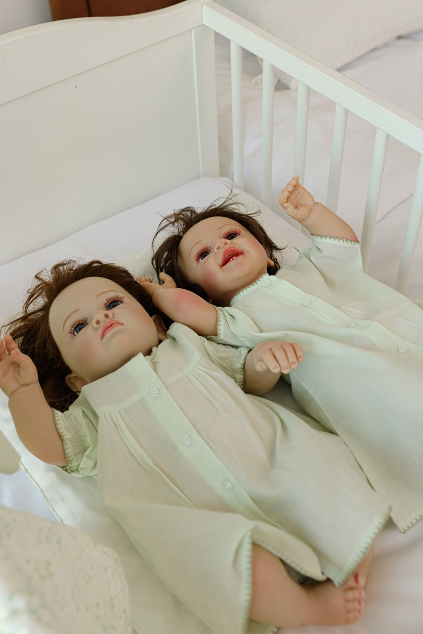 Greenery Baby Set - Blanket, Doshak, Baby Jalabiya & Swaddle