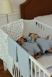 Blue Leaves Baby Set - Blanket, Doshak, Baby Jalabiya & Swaddle