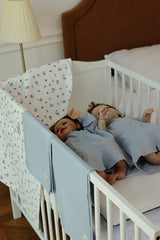 Blue Leaves Baby Set - Blanket, Doshak, Baby Jalabiya & Swaddle