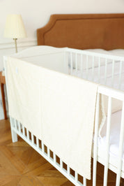 Soft Beige Print Baby Set - Blanket & Doshak