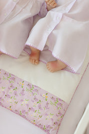 Purple Floral Baby Set - Blanket, Doshak, Baby Jalabiya & Swaddle