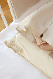 Beige Crochet Baby Set - Blanket, Doshak, Baby Jalabiya & Swaddle