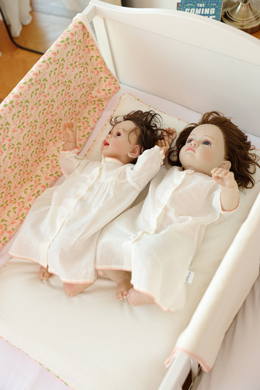 Pretty Peach Baby Set - Blanket, Doshak, Baby Jalabiya & Swaddle