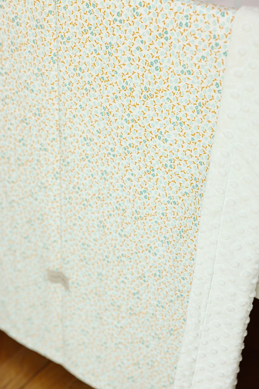 Blue & White Crochet Baby Set - Blanket & Doshak