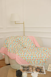 Lap Size Blanket - Blue Blooms