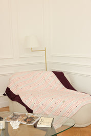 Lap Size Blanket - Small Purple Petals