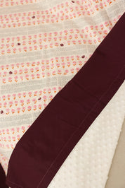 Lap Size Blanket - Small Purple Petals