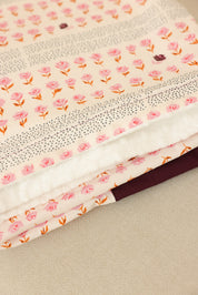 Lap Size Blanket - Small Purple Petals