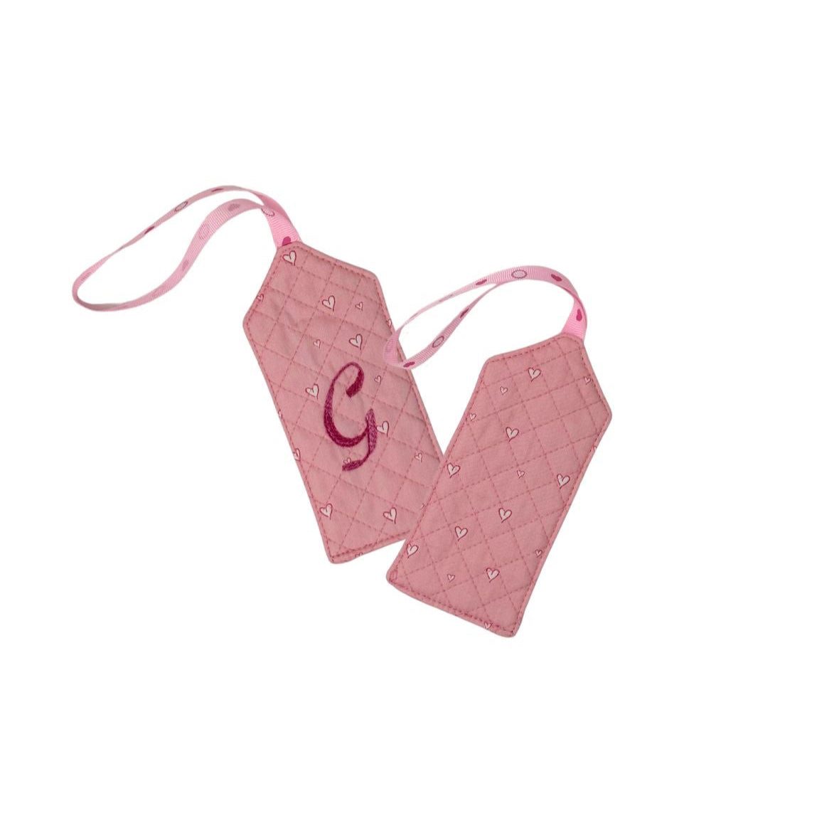Travel Tag Set - Pink Heart