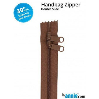 Zippers - Seal Brown