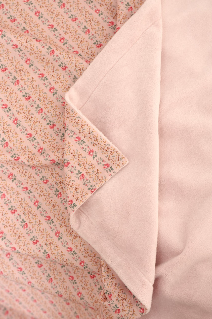 Lap Size Blanket - Liberty Evie Stripe Pink