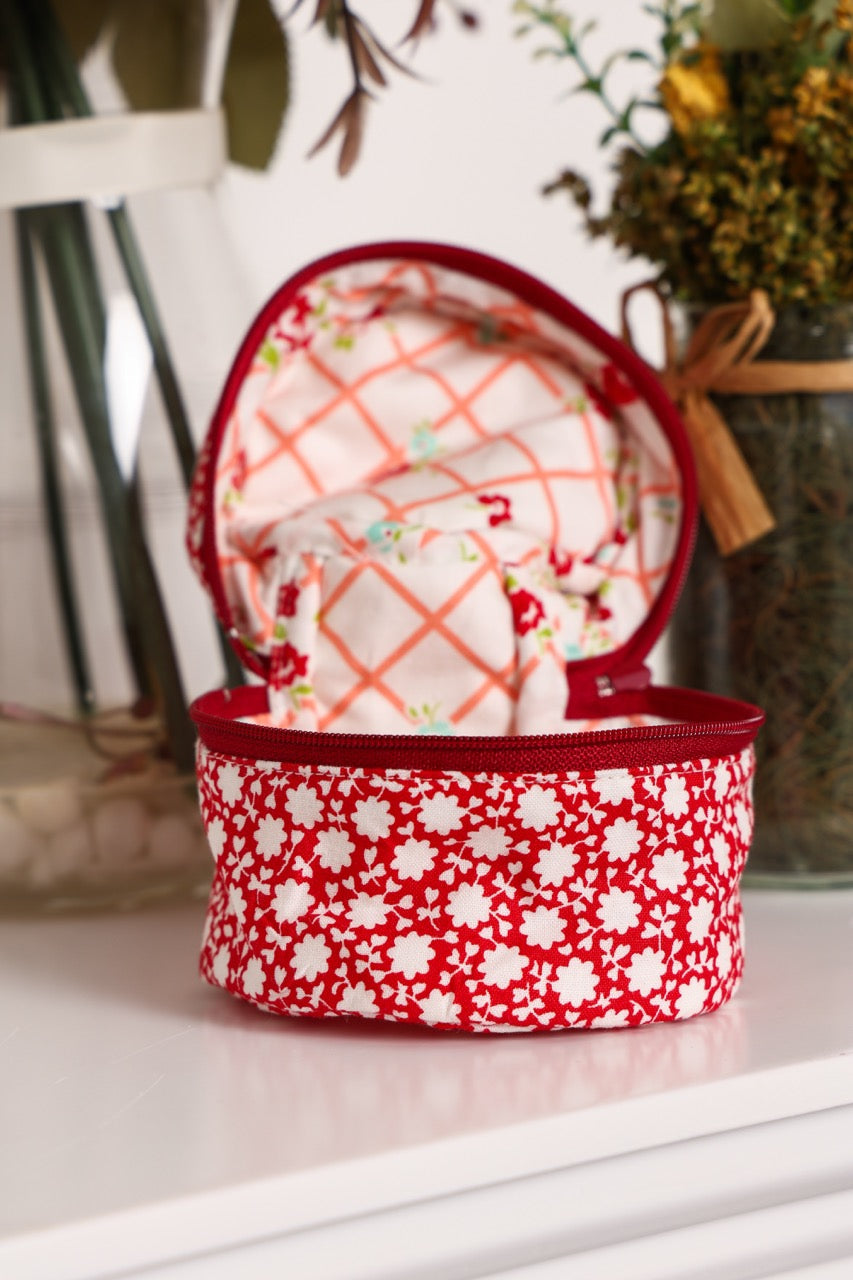 Red Flowers Pouch