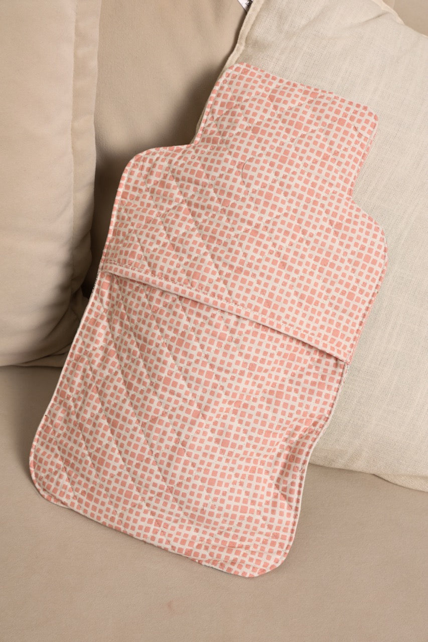 Greens & Blues Patchwork Quilted Bottle Cover
