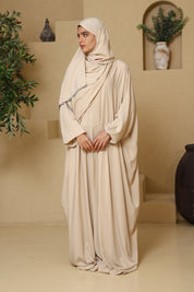 Praying Dress - Beige & Grays