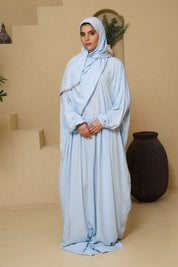Praying Dress - Blue & Dangling Pink