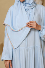 Praying Dress - Blue & Dangling Pink