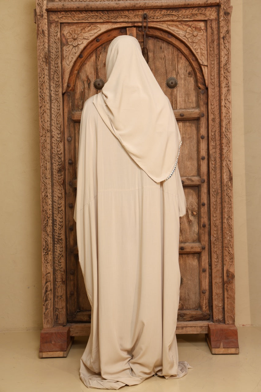 Praying Dress - Beige & Grays