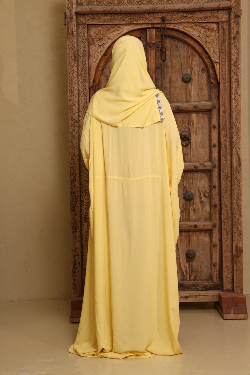 Praying Dress - Yellow Honeycomb