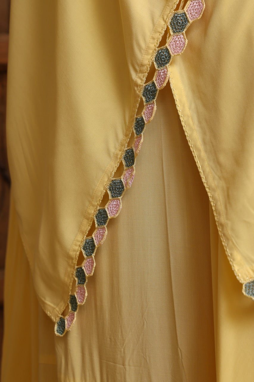 Praying Dress - Yellow Honeycomb