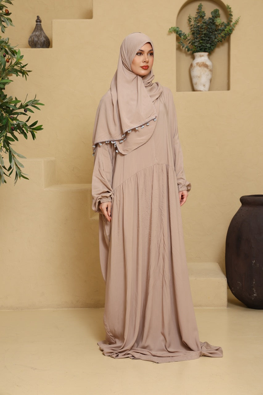 Praying Dress - Nude Pinks & Blues