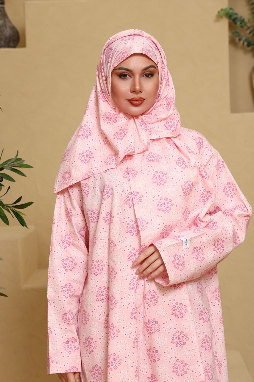 Praying Dress - Pink Trees