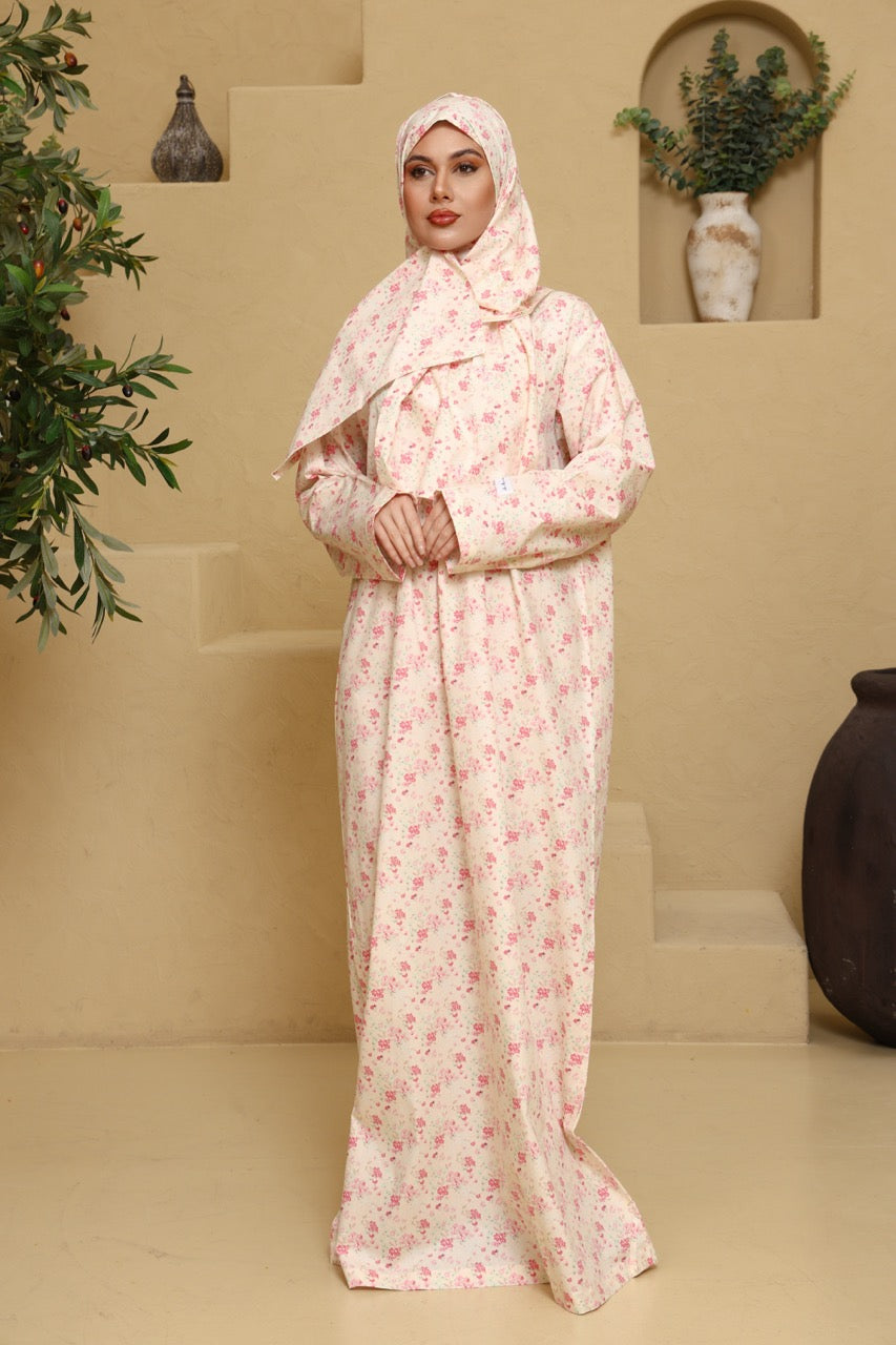 Praying Dress - Soft Pink Floral